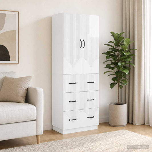 vidaXL Σέτ Ντουλαπιών 2 τμχ. 66 x 34,5 x 87 εκ. Επεξεργασμένο Ξύλο