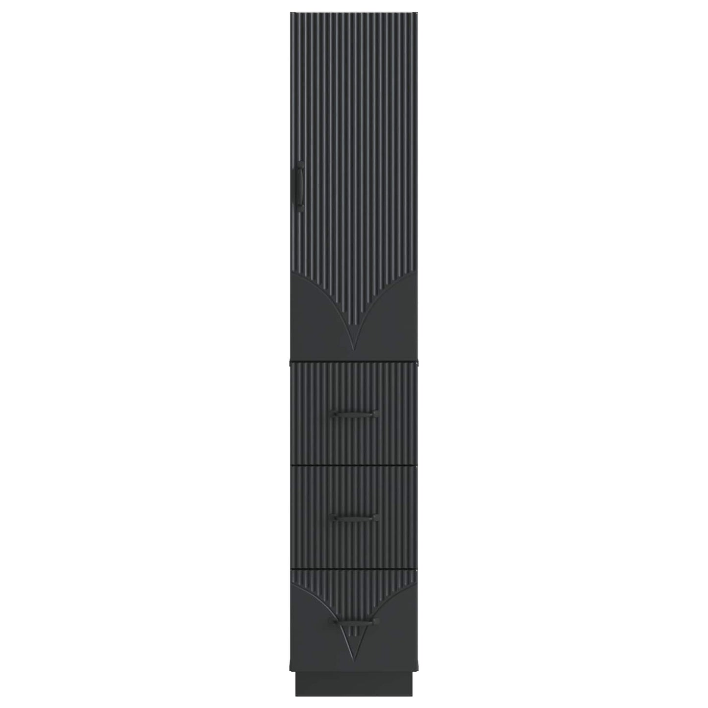 vidaXL Σέτ Ντουλαπιών 2 pcs Μαύρο 33 x 34,5 x 87 εκ.