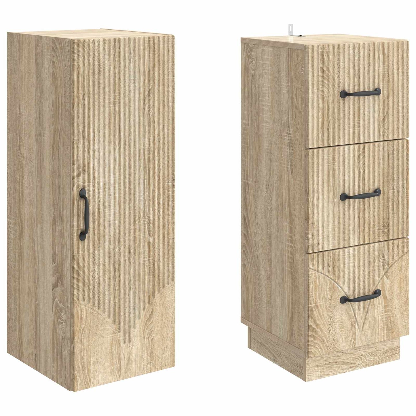 vidaXL Σέτ Ντουλαπιών 2 pcs Sonoma Δρυς 33 x 34,5 x 87 εκ.