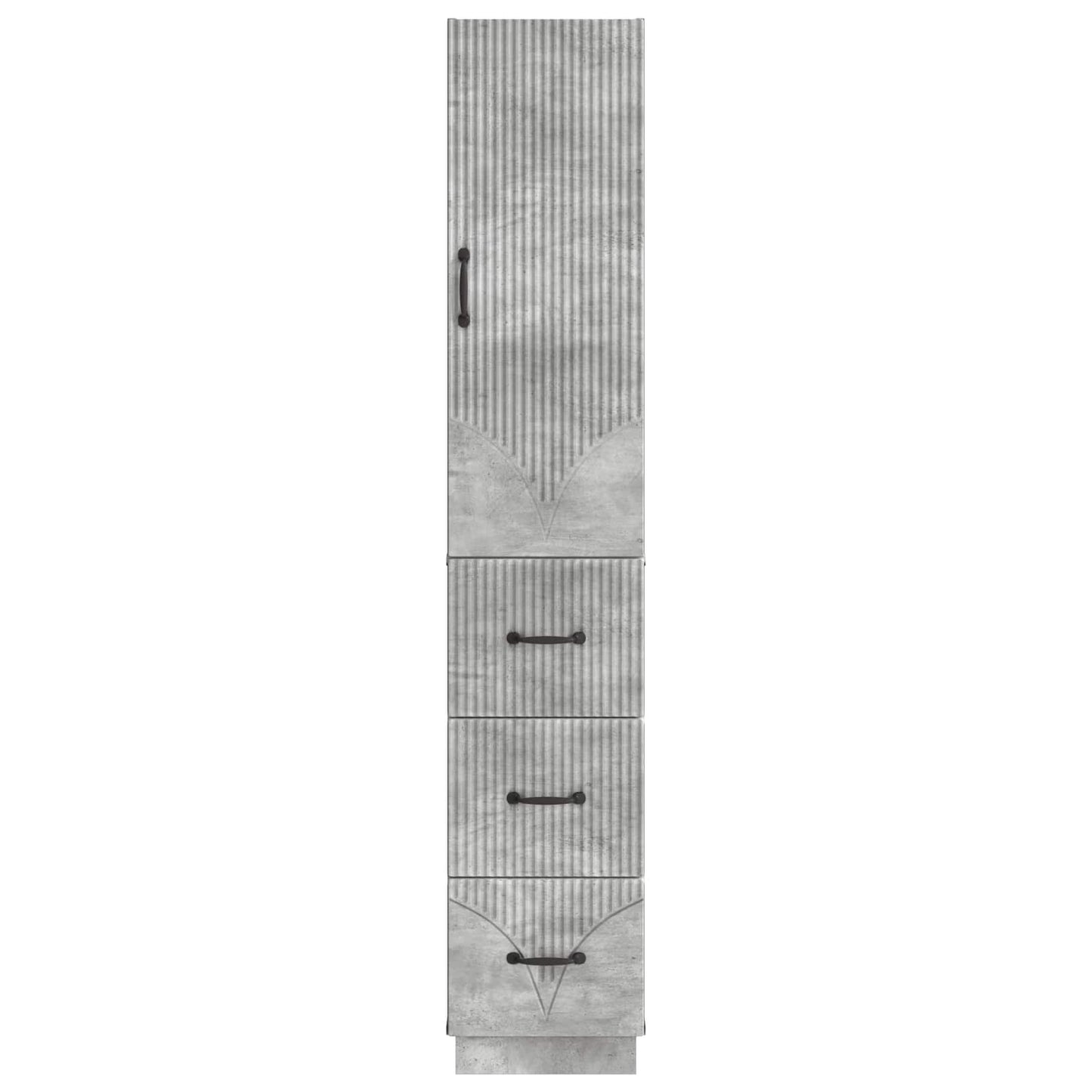 vidaXL Σέτ Ντουλαπιών 2 pcs Γκρι Σκυροδέματος 33 x 34,5 x 87 εκ.