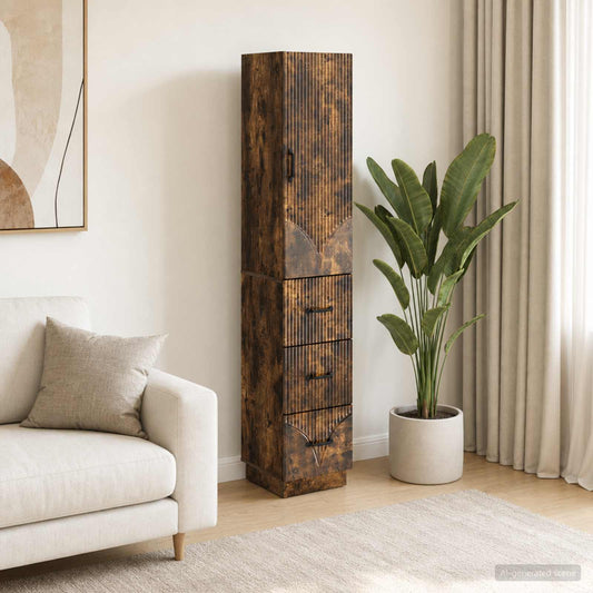 vidaXL Σέτ Ντουλαπιών 2 τμχ. 33 x 34,5 x 87 εκ. Επεξεργασμένο Ξύλο