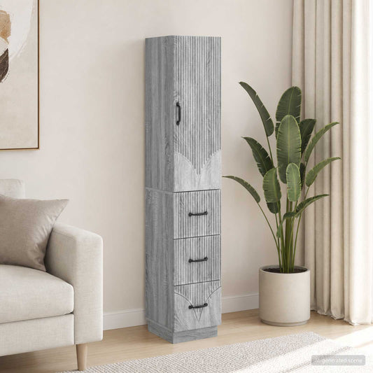 vidaXL Σέτ Ντουλαπιών 2 τμχ. 33 x 34,5 x 87 εκ. Επεξεργασμένο Ξύλο