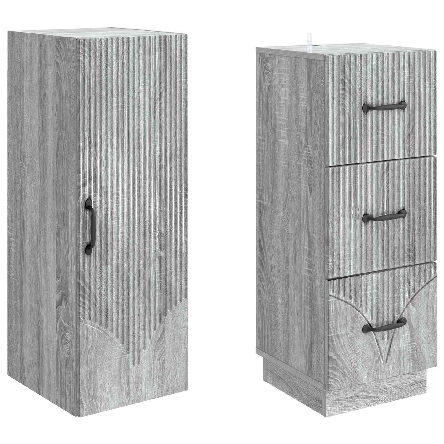 vidaXL Σέτ Ντουλαπιών 2 pcs Γκρι Sonoma 33 x 34,5 x 87 εκ.