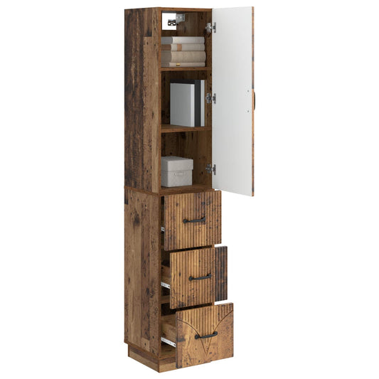 vidaXL Σέτ Ντουλαπιών 2 pcs Παλαιωμένο ξύλο 33 x 34,5 x 87 εκ.