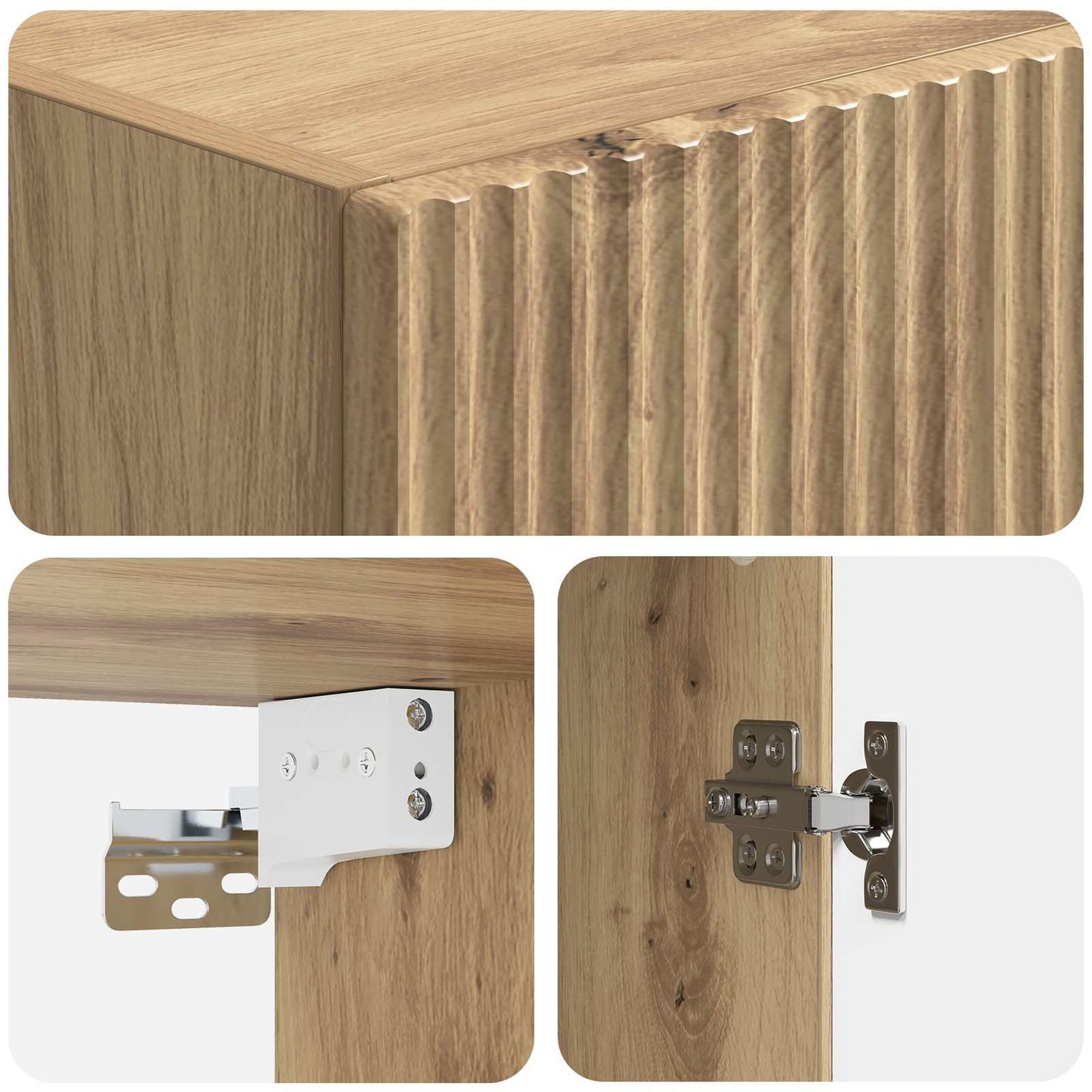 vidaXL Σέτ Ντουλαπιών 2 pcs Artisan Δρυς 33 x 34,5 x 87 εκ.