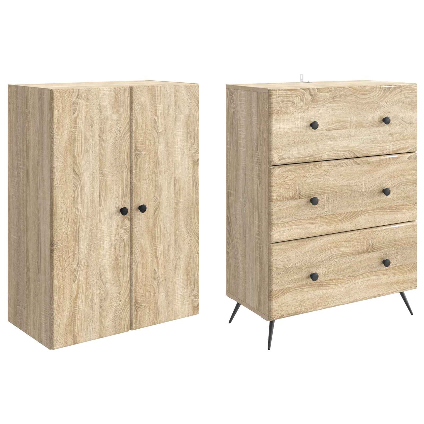 vidaXL Σέτ Ντουλαπιών 2 pcs Sonoma Δρυς 66 x 34,5 x 90 εκ