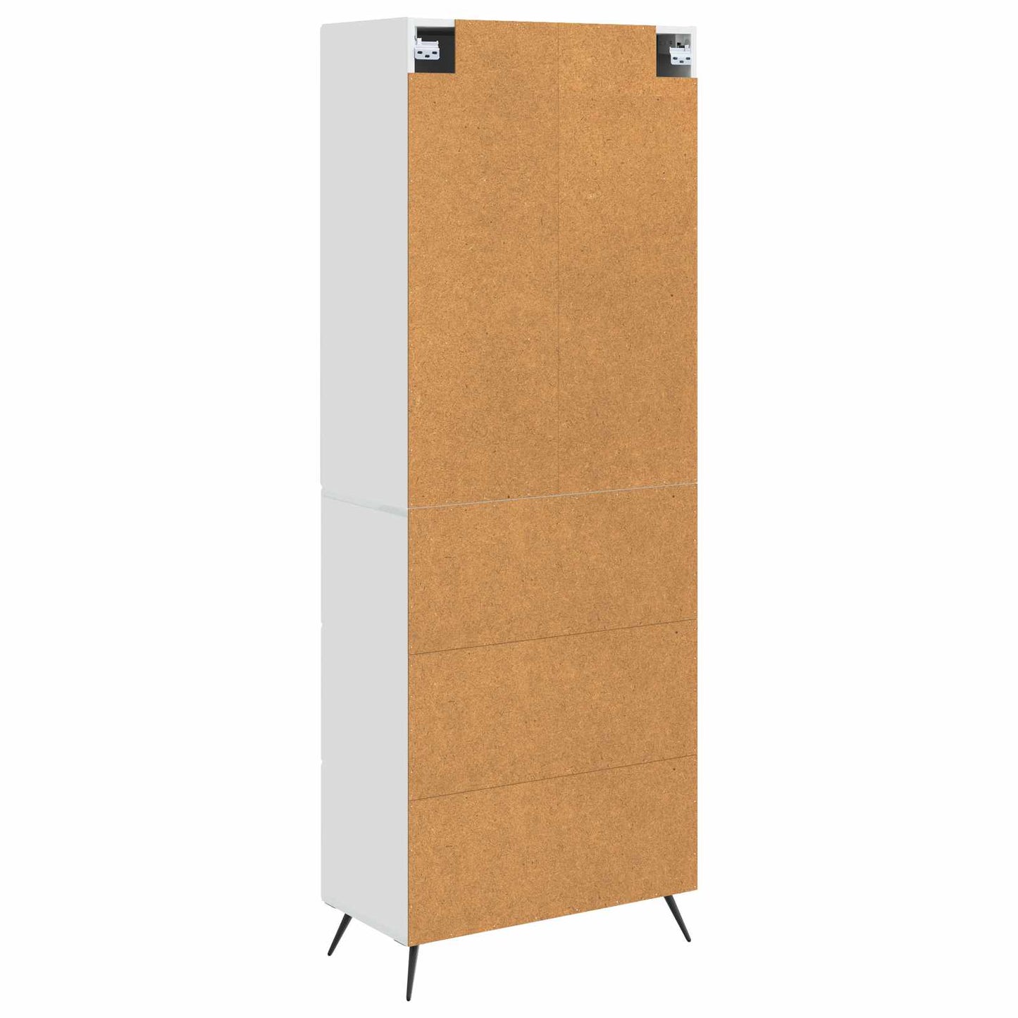 vidaXL Σέτ Ντουλαπιών 2 pcs Γυαλιστερό Λευκό 66 x 34,5 x 90 εκ