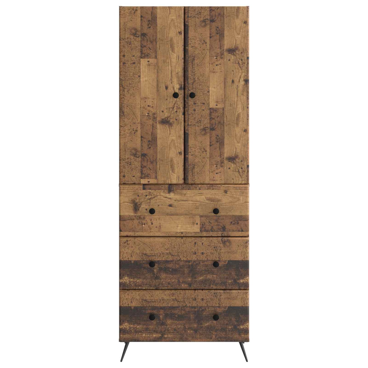 vidaXL Σέτ Ντουλαπιών 2 pcs Παλαιωμένο ξύλο 66 x 34,5 x 90 εκ