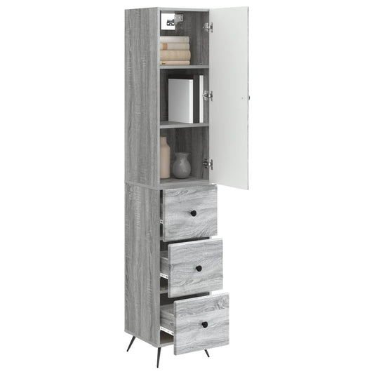 vidaXL Σέτ Ντουλαπιών 2 pcs Γκρι Sonoma 34,5 x 34,5 x 90 εκ.