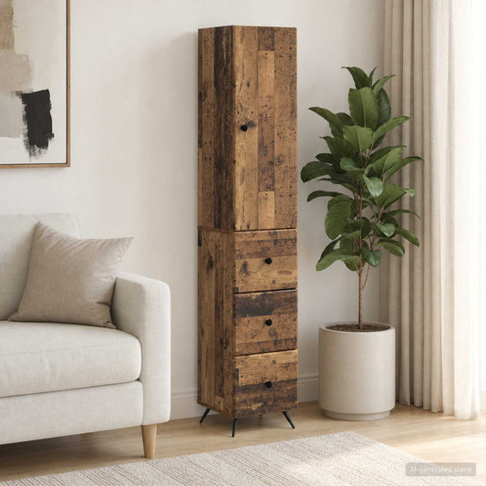 vidaXL Σέτ Ντουλαπιών 2 τμχ. 34,5 x 34,5 x 90 εκ. Επεξεργασμένο Ξύλο