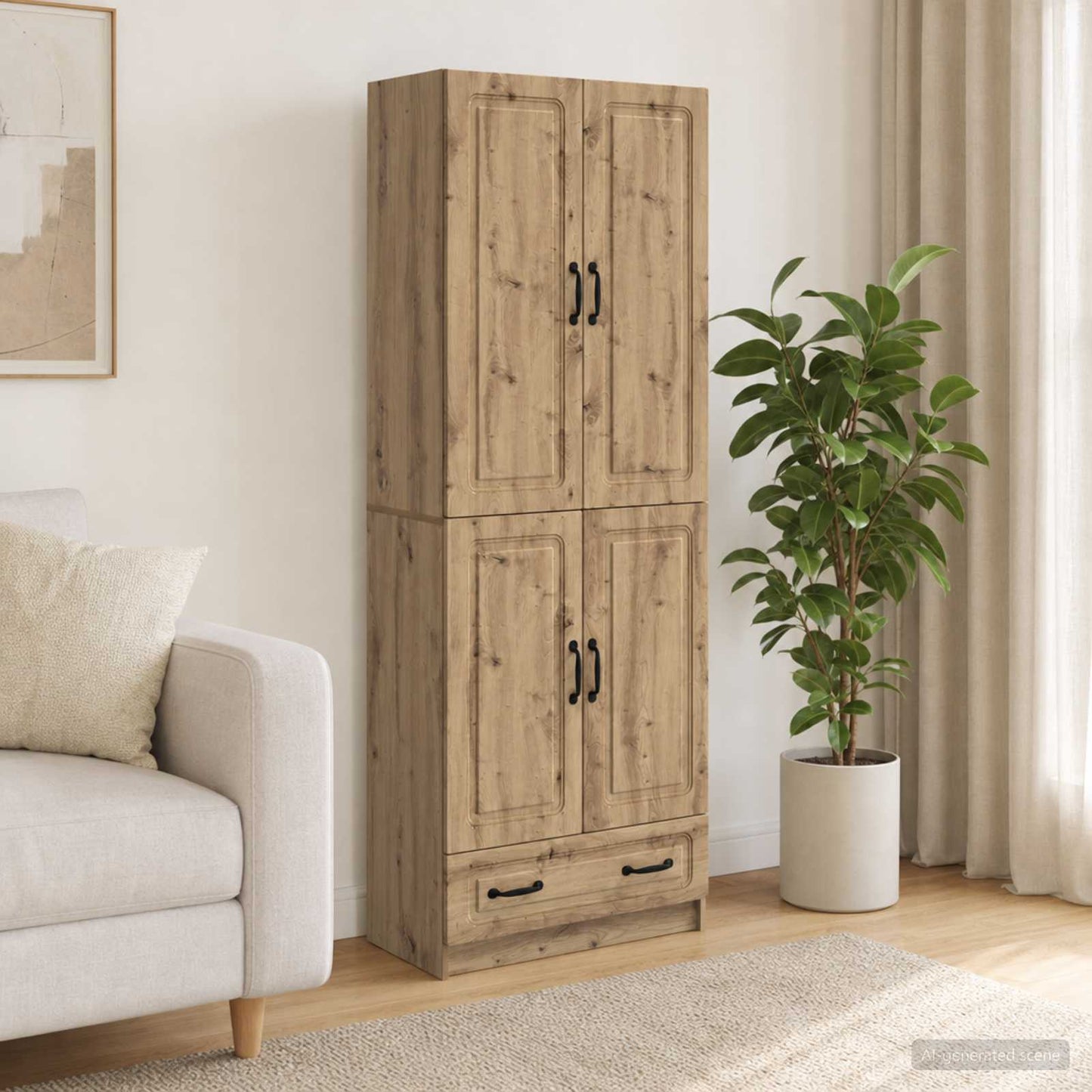 vidaXL Σέτ Ντουλαπιών 2 τμχ. Artisan Δρυς Επεξεργασμένο Ξύλο