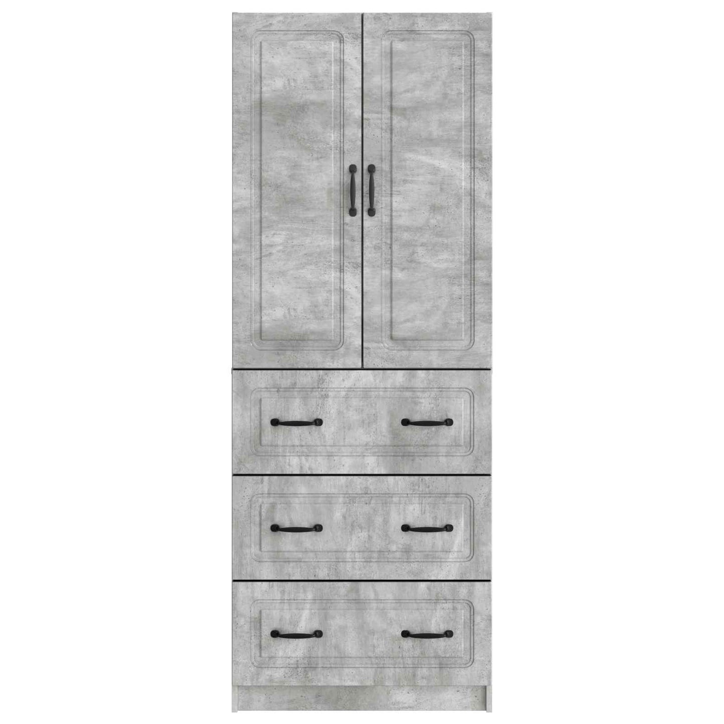 vidaXL Σέτ Ντουλαπιών 2 pcs Γκρι Σκυροδέματος 66 x 34,5 x 87 εκ.