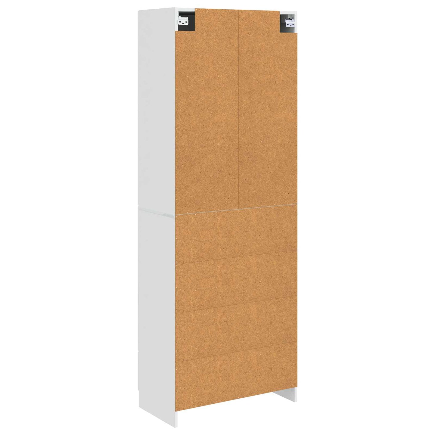 vidaXL Σέτ Ντουλαπιών 2 pcs Γυαλιστερό Λευκό 66 x 34,5 x 87 εκ.