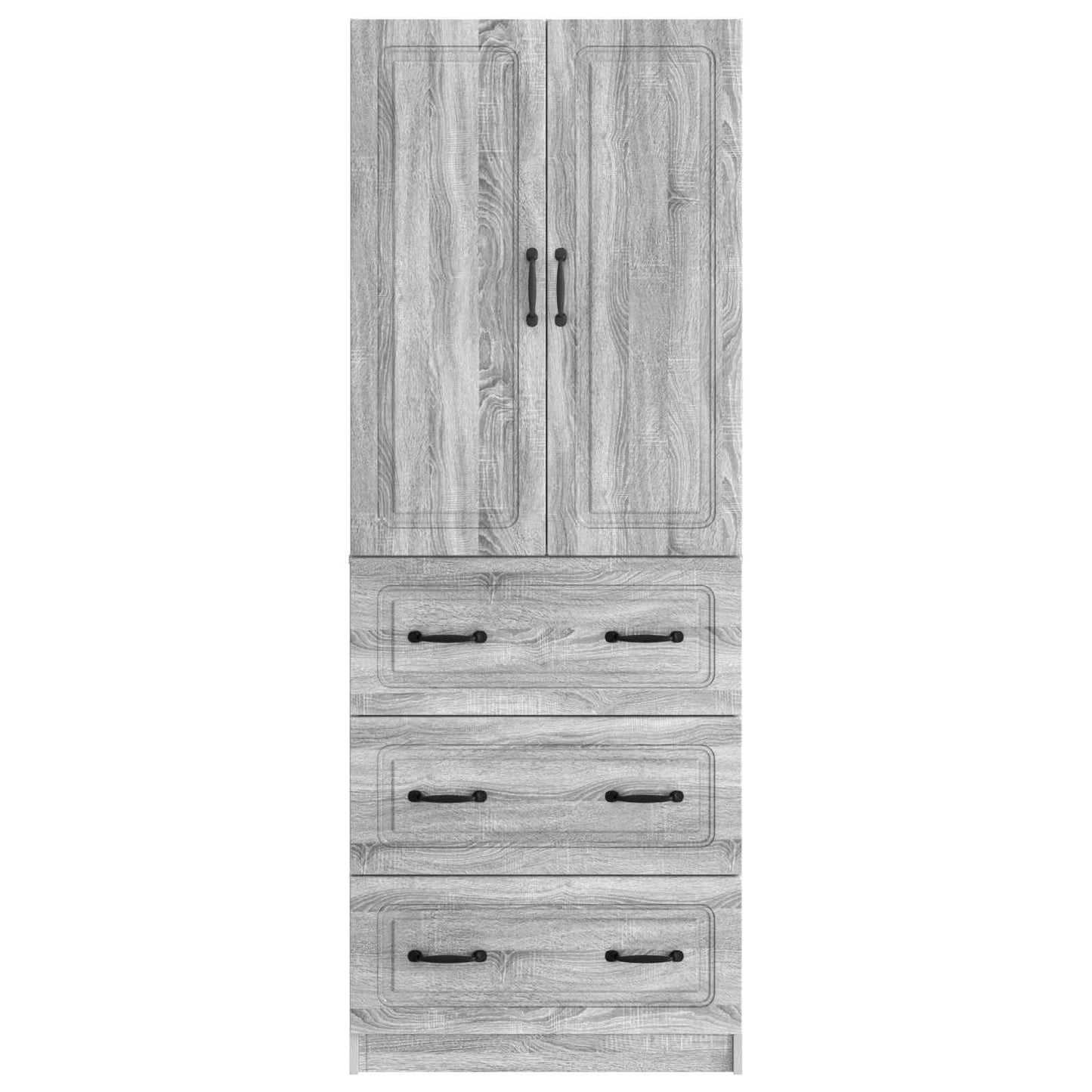vidaXL Σέτ Ντουλαπιών 2 pcs Γκρι Sonoma 66 x 34,5 x 87 εκ.