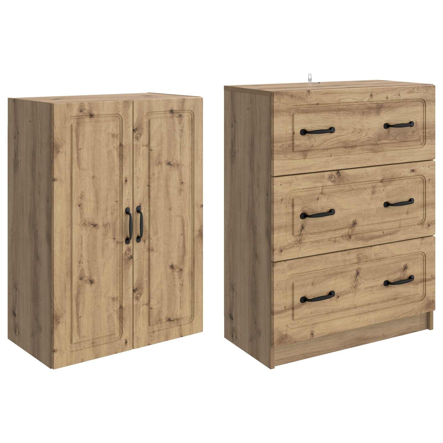 vidaXL Σέτ Ντουλαπιών 2 pcs Artisan Δρυς 66 x 34,5 x 87 εκ.