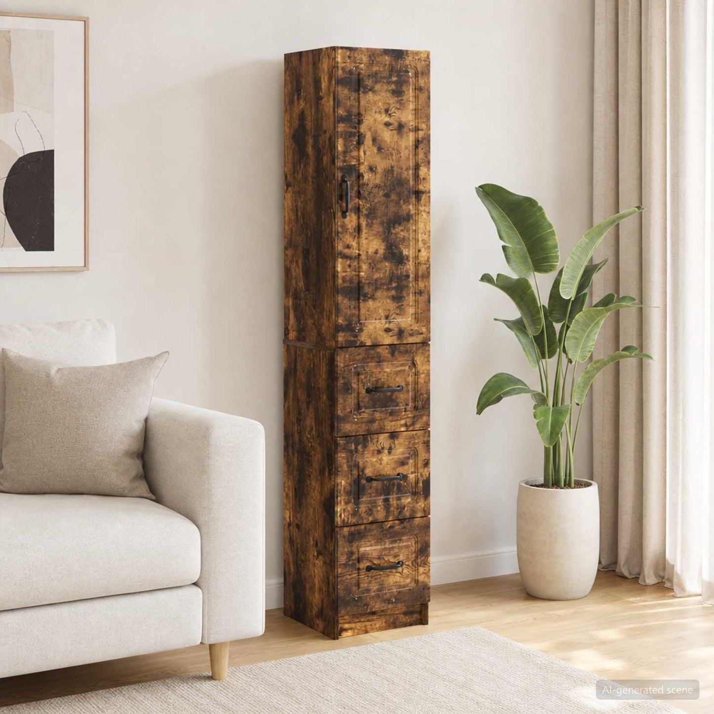vidaXL Σέτ Ντουλαπιών 2 τμχ. 33 x 34,5 x 87 εκ. Επεξεργασμένο Ξύλο