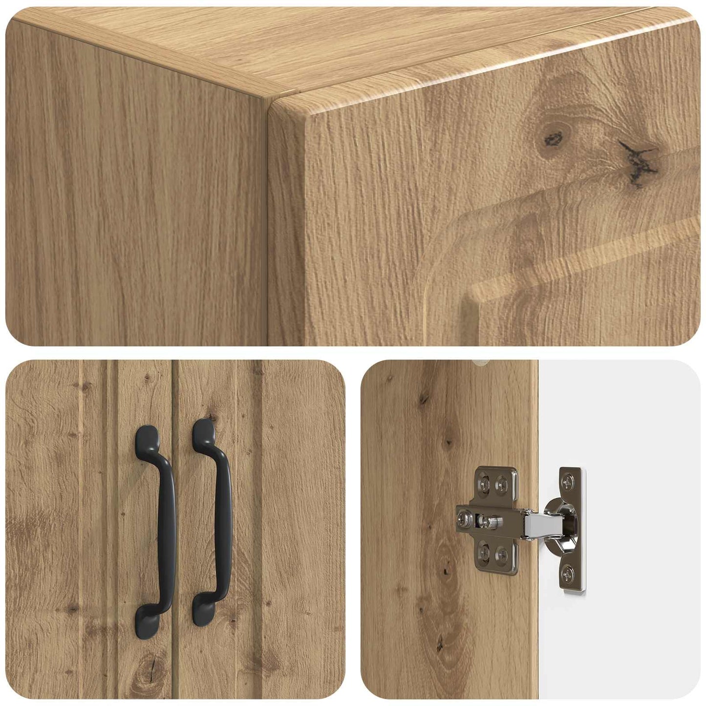 vidaXL Σέτ Ντουλαπιών 2 pcs Artisan Δρυς 33 x 34,5 x 87 εκ.