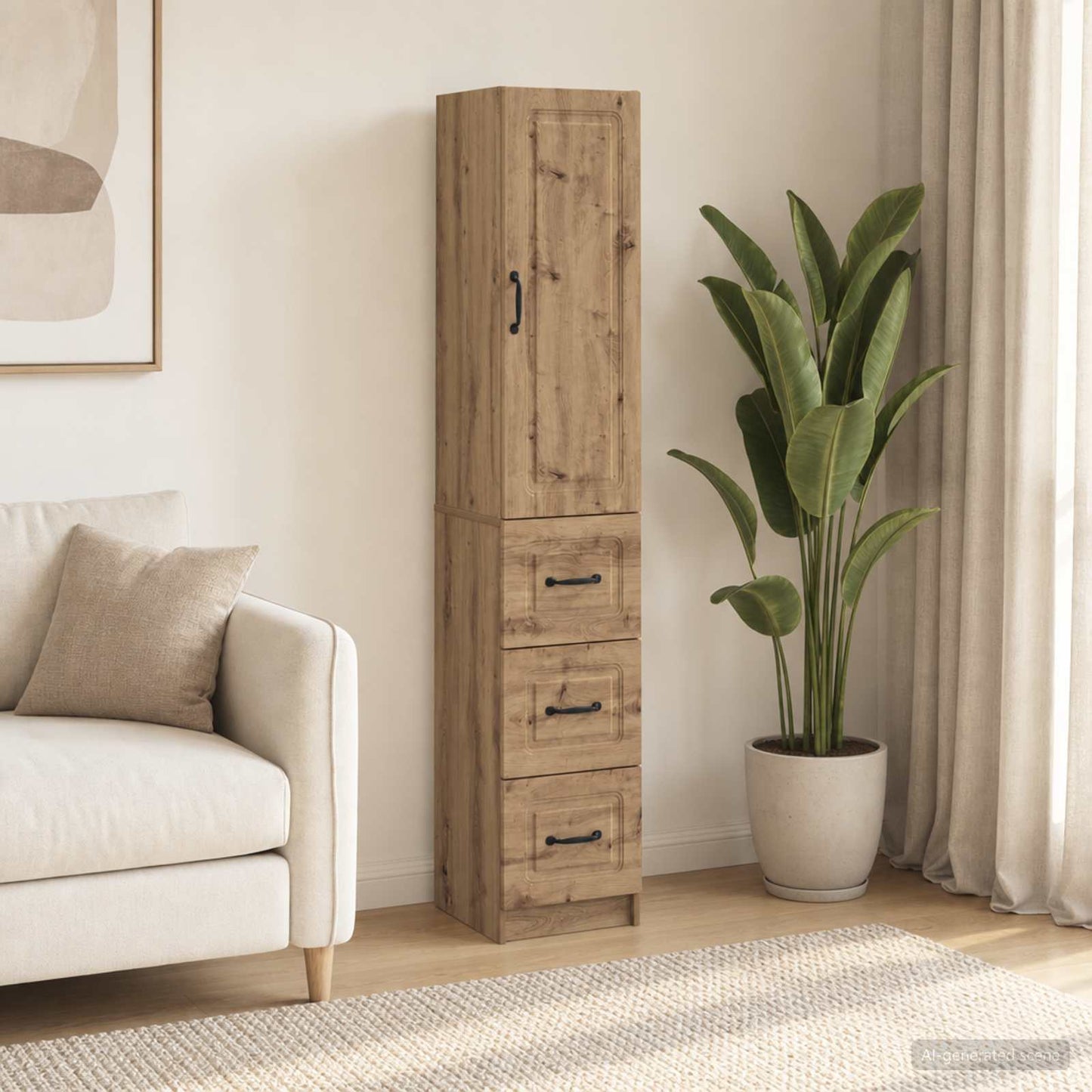 vidaXL Σέτ Ντουλαπιών 2 τμχ. 33 x 34,5 x 87 εκ. Επεξεργασμένο Ξύλο