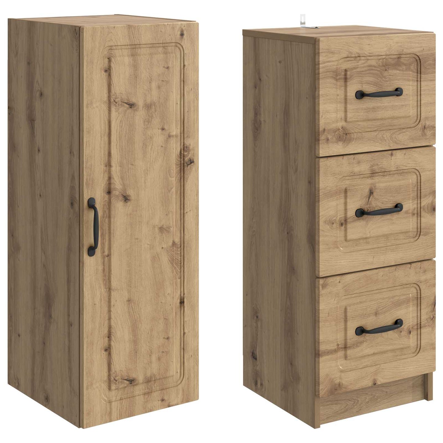 vidaXL Σέτ Ντουλαπιών 2 pcs Artisan Δρυς 33 x 34,5 x 87 εκ.