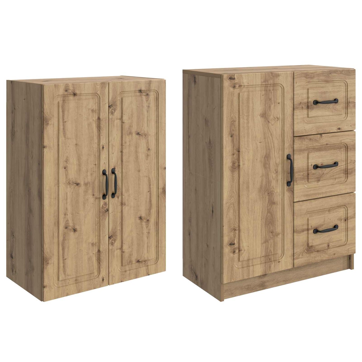 vidaXL Σέτ Ντουλαπιών 2 τμχ. Artisan Δρυς Επεξεργασμένο Ξύλο
