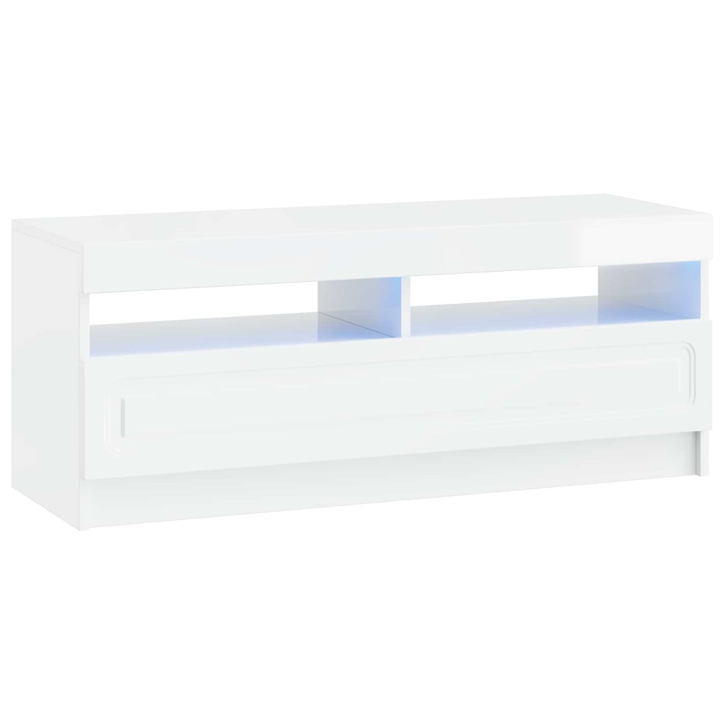 vidaXL 5 Τεμάχια LED Τηλεοπτικού Ντουλαπιού Γυαλιστερό Λευκό