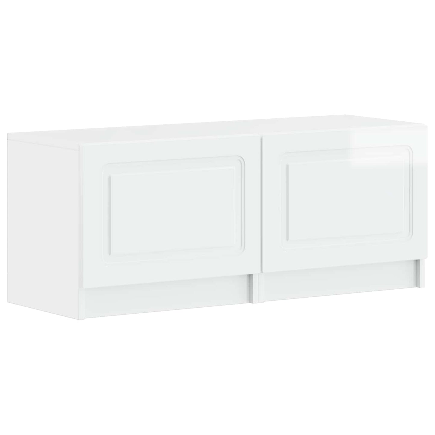vidaXL 5 Τεμάχια LED Τηλεοπτικού Ντουλαπιού Γυαλιστερό Λευκό