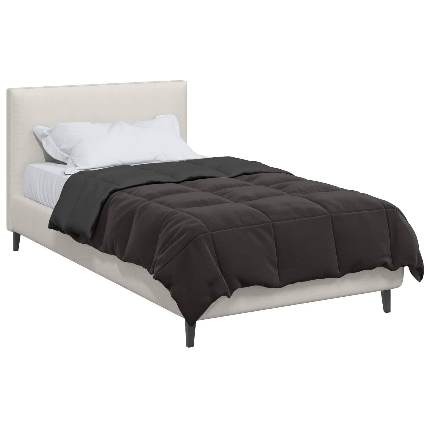 vidaXL Καλοκαιρινό Παπλωματοθήκη Ανθρακί 140 x 200 cm Μικροΐνες