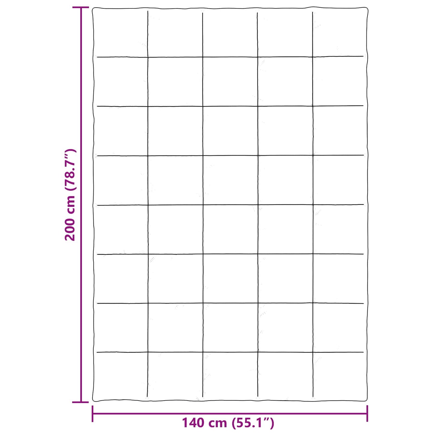 vidaXL Καλοκαιρινό Παπλωματοθήκη Ανθρακί 140 x 200 cm Μικροΐνες