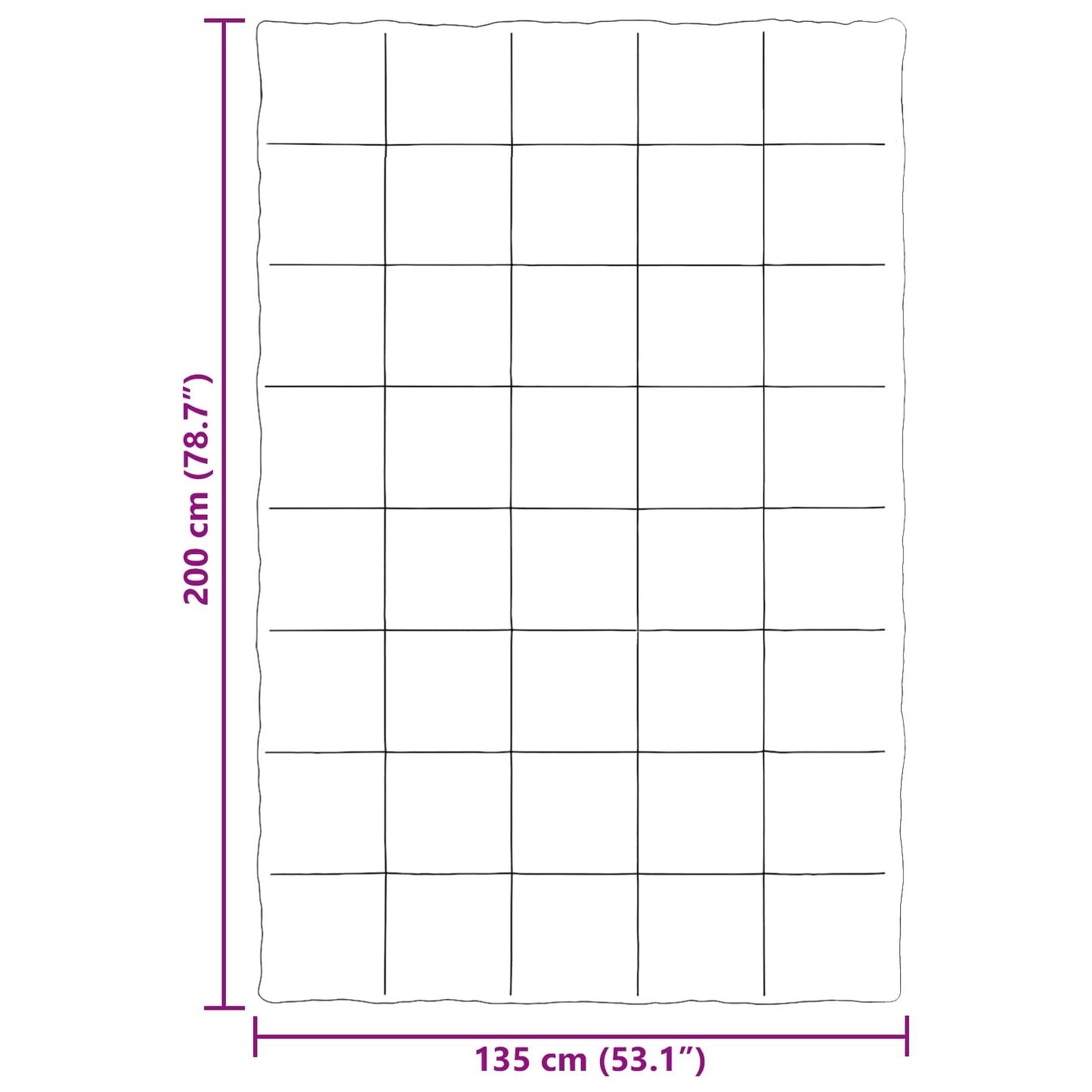 vidaXL Καλοκαιρινό Παπλωματοθήκη Μαύρο 135 x 200 cm Μικροΐνες
