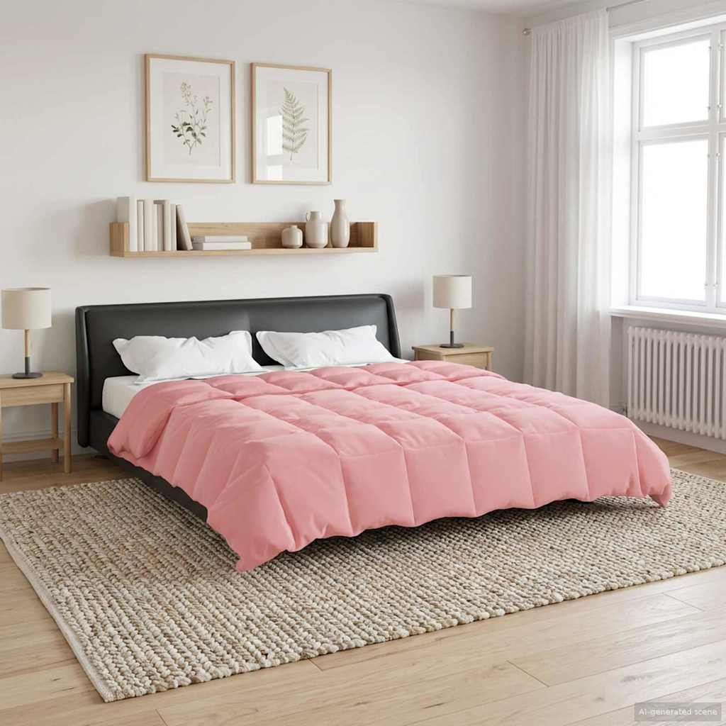 vidaXL Καλοκαιρινό Παπλωματοθήκη Ουαντινγκ Ροζ 200 x 200 cm Μικροΐνες