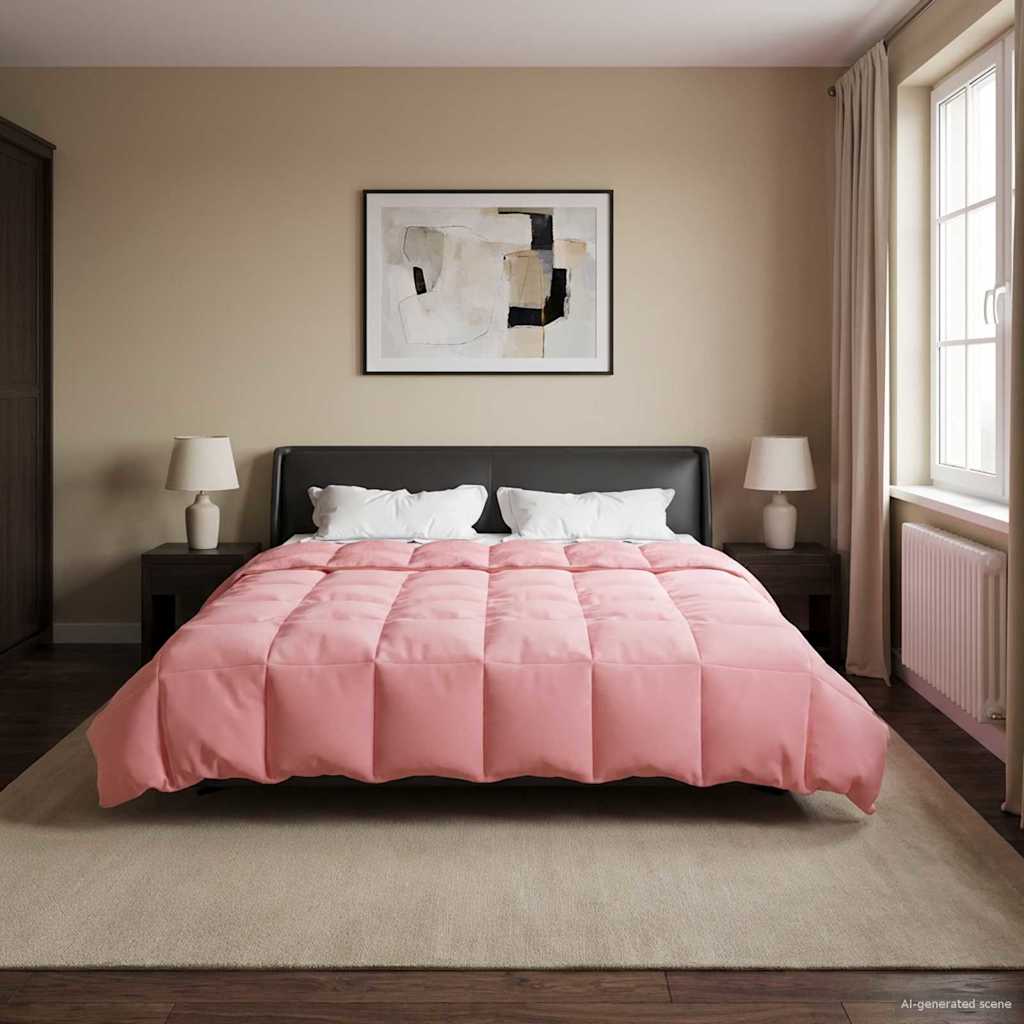 vidaXL Καλοκαιρινό Παπλωματοθήκη Ουαντινγκ Ροζ 220 x 240 cm Μικροΐνες