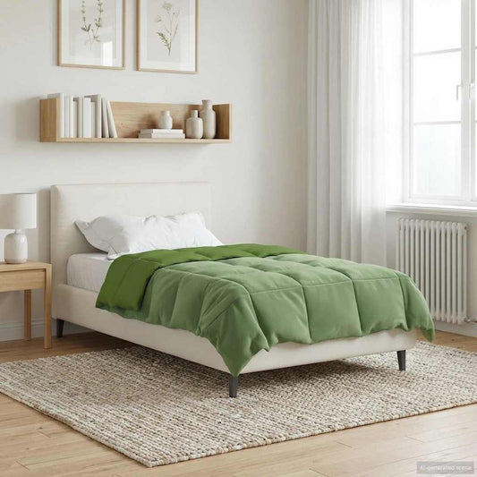 vidaXL Καλοκαιρινό Παπλωματοθήκη Πράσινο 140 x 220 cm Μικροΐνες