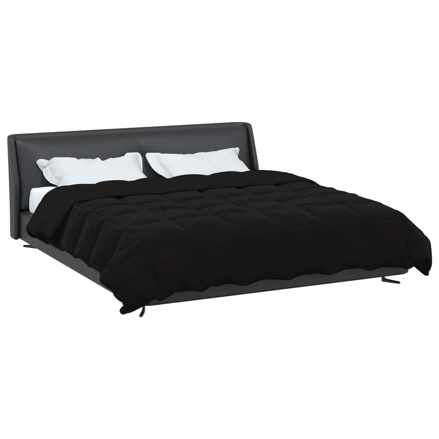 vidaXL Κουβέρτα ολόκληρου του χρόνου Μαύρο 220 x 260 cm Μικροΐνες