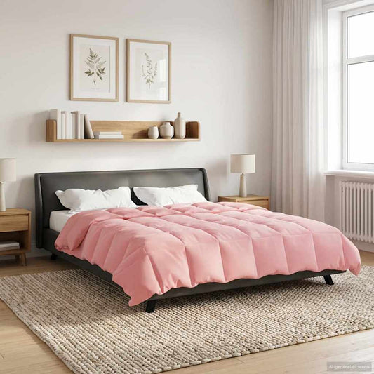 vidaXL Κουβέρτα ολόκληρου του χρόνου 220 x 260 cm 4 Εποχές Ροζ