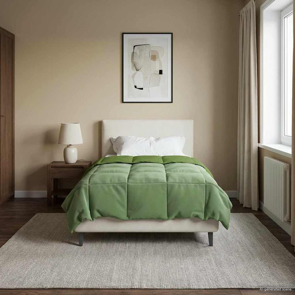 vidaXL Κουβέρτα ολόκληρου του χρόνου Πράσινο 155 x 200 εκ. Μικροΐνες