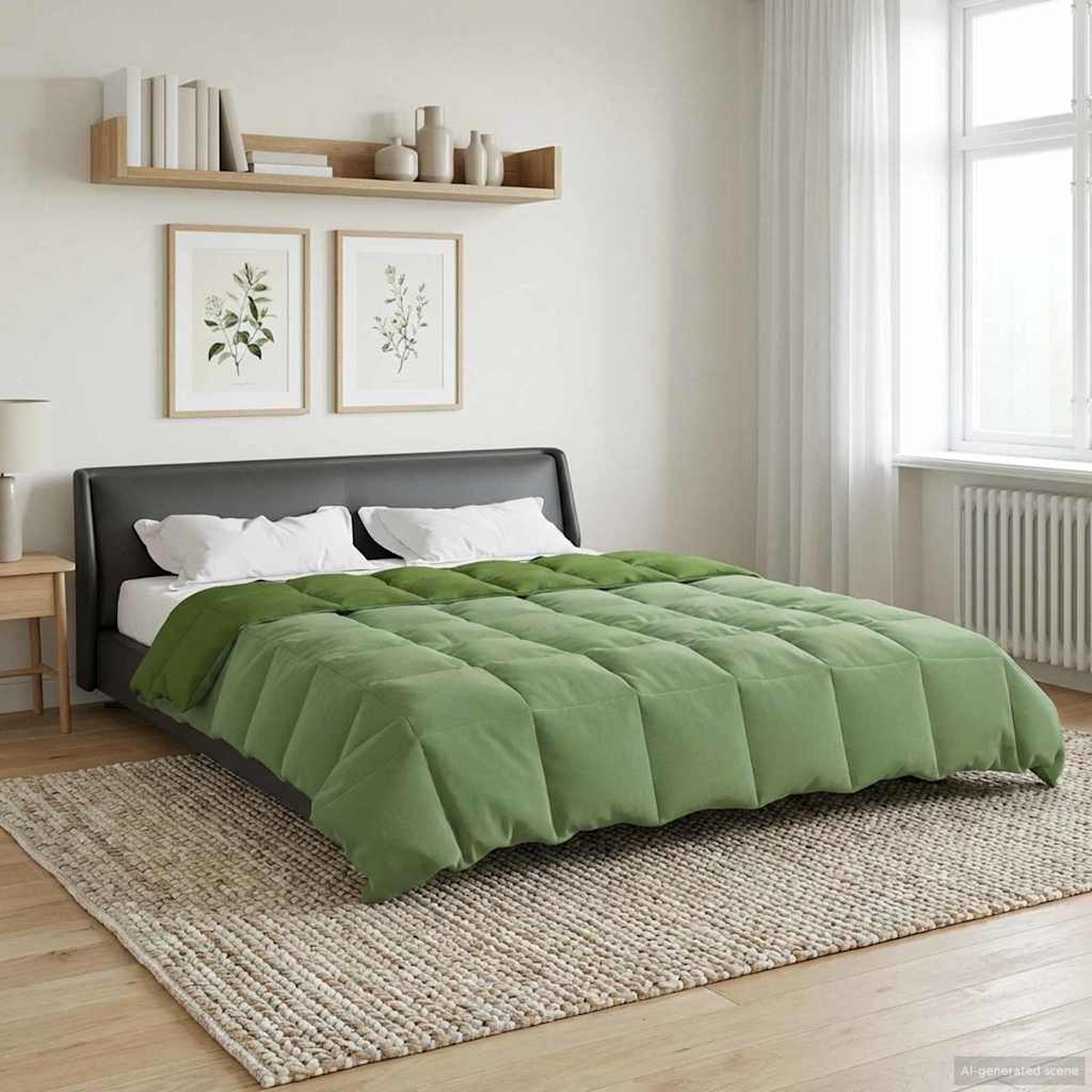 vidaXL Κουβέρτα ολόκληρου του χρόνου Πράσινο 220 x 240 cm Μικροΐνες