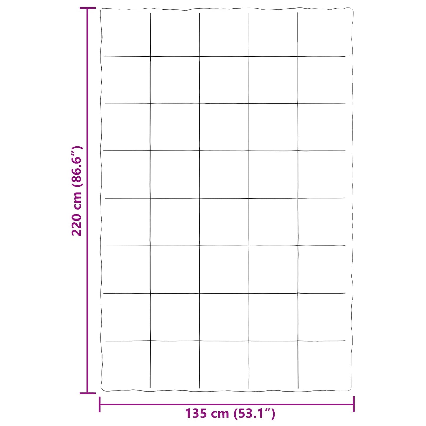 vidaXL Κουβέρτα ολόκληρου του χρόνου Κρεμ 135 x 220 εκ. Μικροΐνες