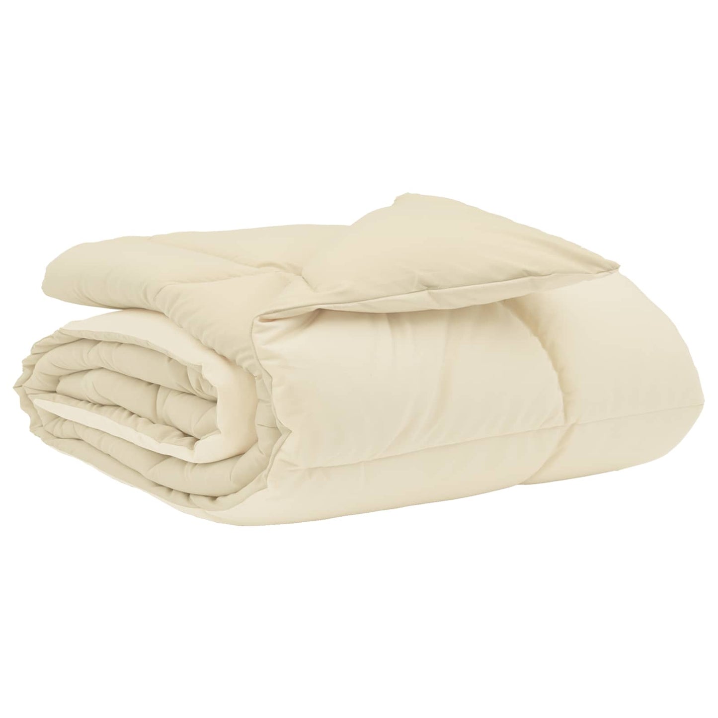 vidaXL Κουβέρτα ολόκληρου του χρόνου Κρεμ 155 x 220 cm Μικροΐνες