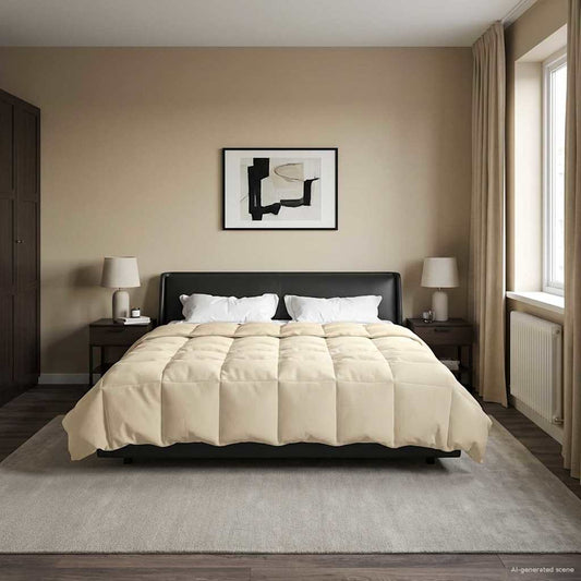 vidaXL Κουβέρτα ολόκληρου του χρόνου 220 x 260 cm 4 Εποχές Κρεμ