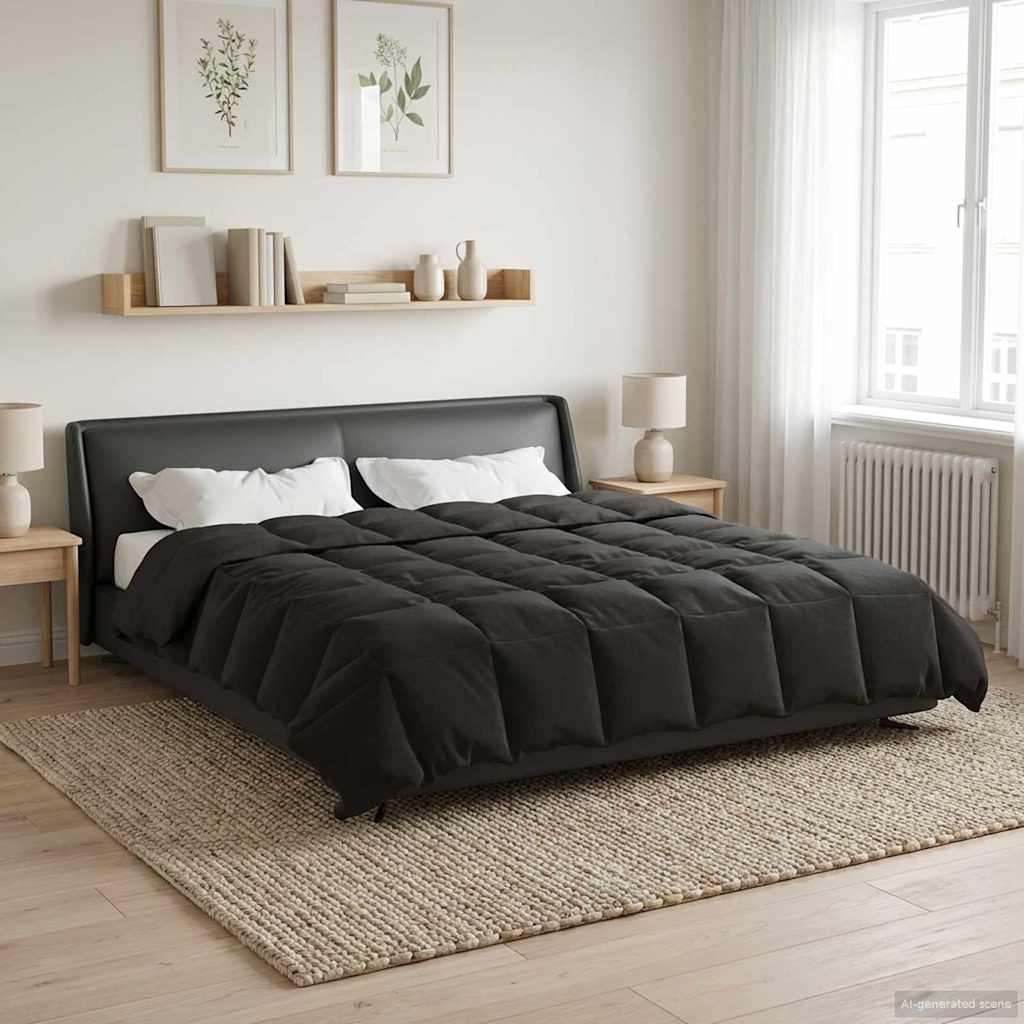 vidaXL Χειμερινό Παπλωματοθήκη Ανθρακί 240 x 260 εκ. Μικροΐνες