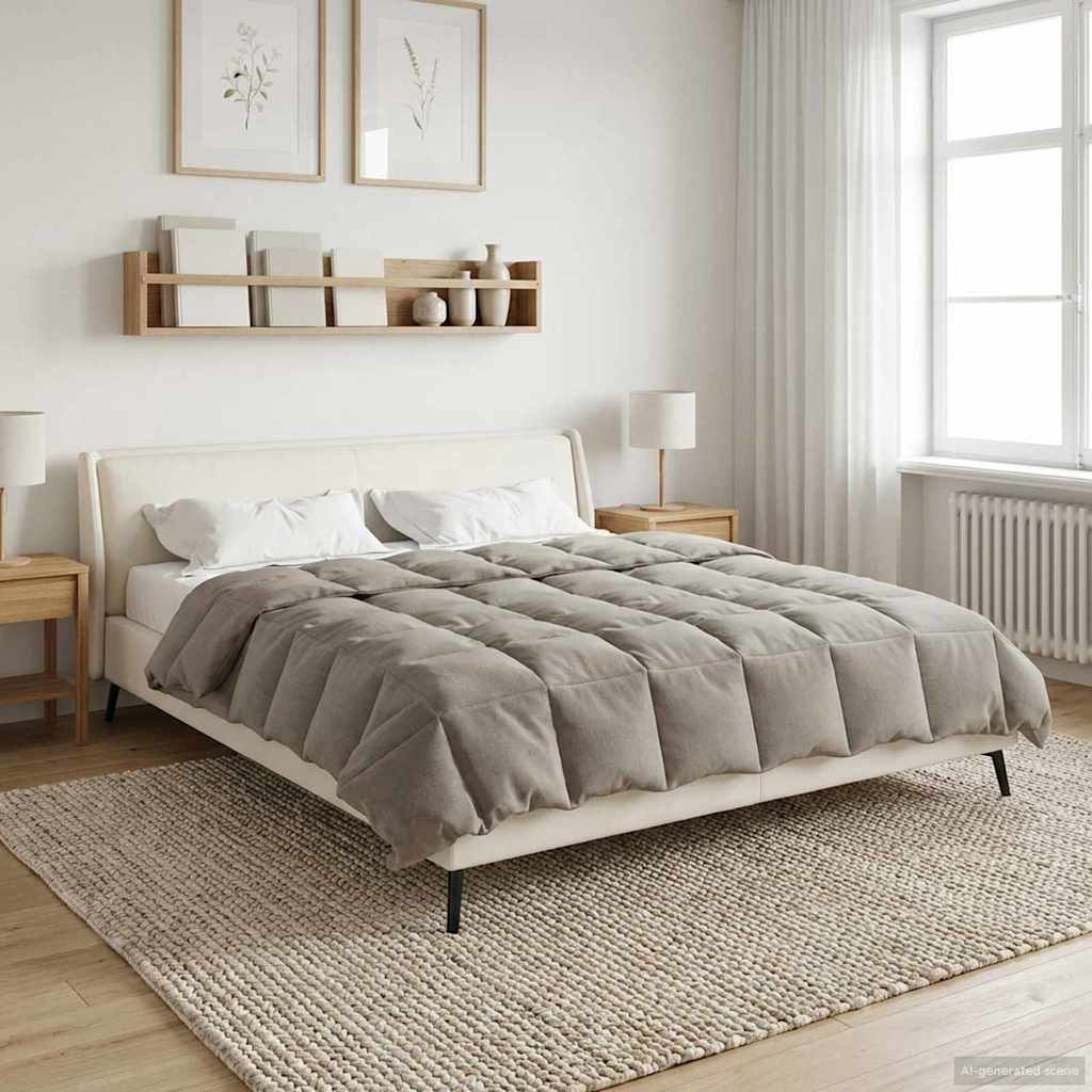 vidaXL Χειμερινό Παπλωματοθήκη Πράσινο 200 x 220 cm Μικροΐνες