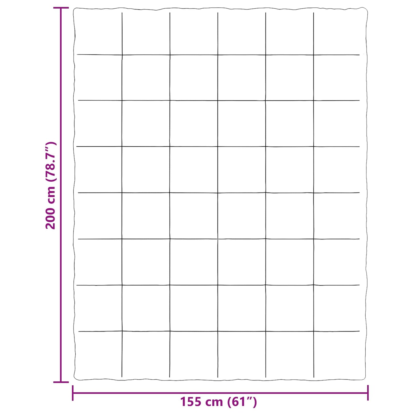 vidaXL Χειμερινό Παπλωματοθήκη Σκούρο Μπλε 155 x 200 εκ. Μικροΐνες