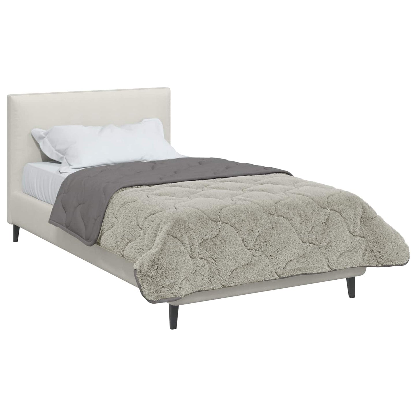 vidaXL Καλοκαιρινό Παπλωματοθήκη Ουαντινγκ Ανοιχτό γκρι 140 x 220 cm