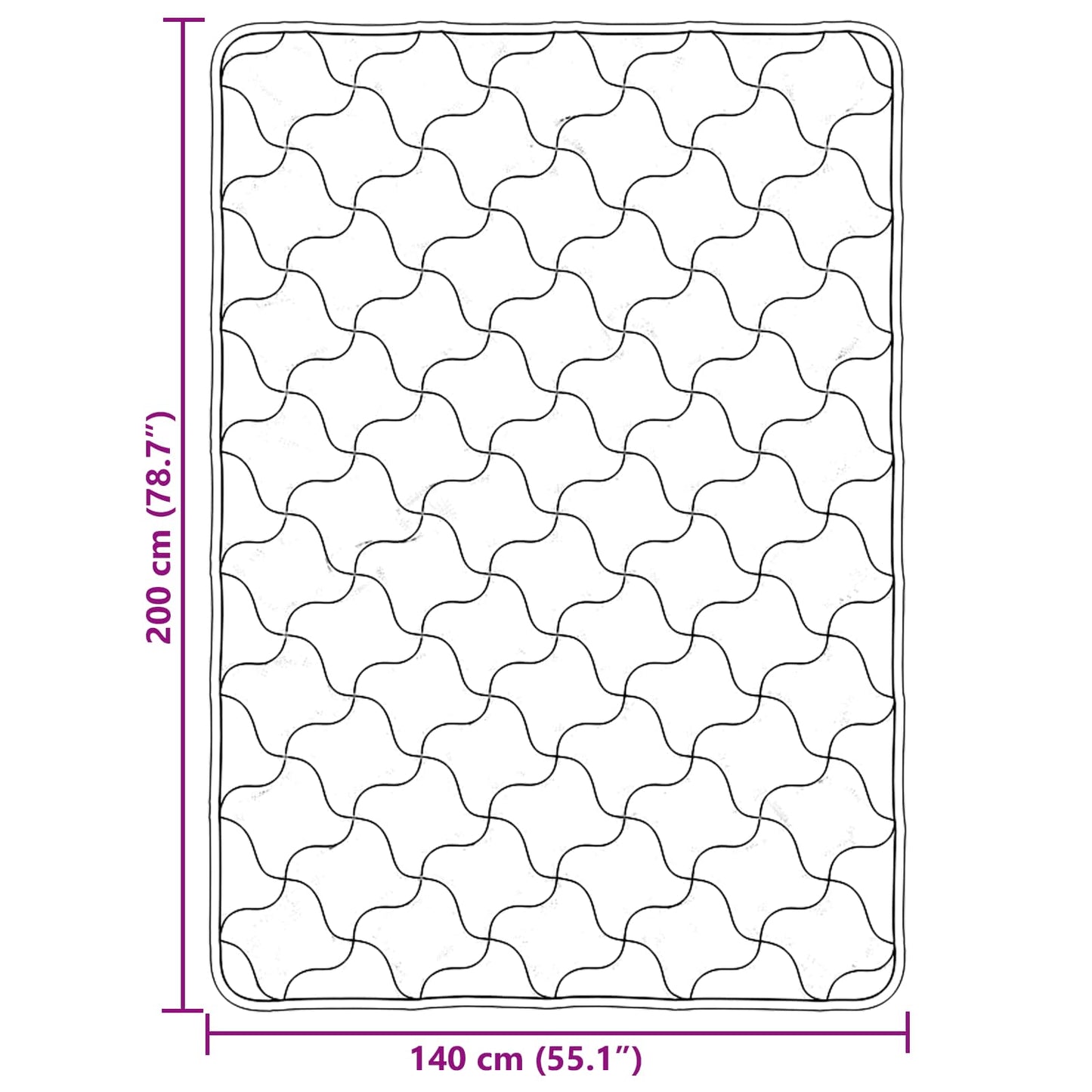 vidaXL Καλοκαιρινό Παπλωματοθήκη 140 x 200 cm Καλοκαίρι