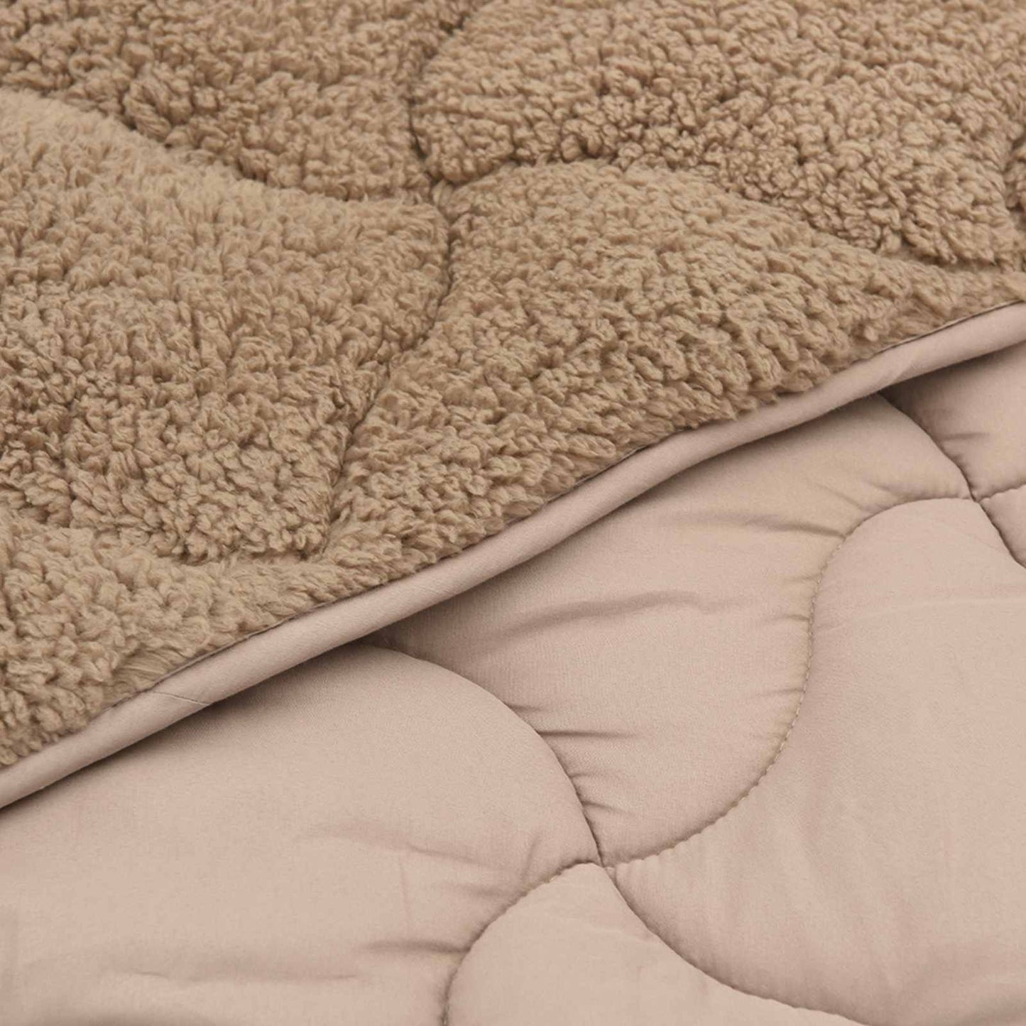 vidaXL Καλοκαιρινό Παπλωματοθήκη Ουαντινγκ Taupe 135 x 220 εκ.