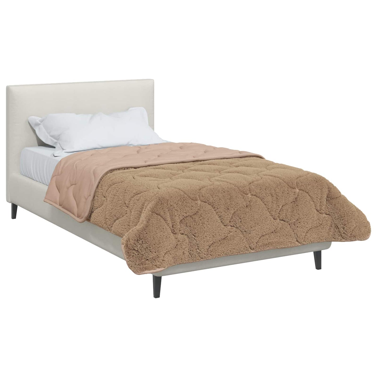 vidaXL Καλοκαιρινό Παπλωματοθήκη Ουαντινγκ Taupe 135 x 220 εκ.