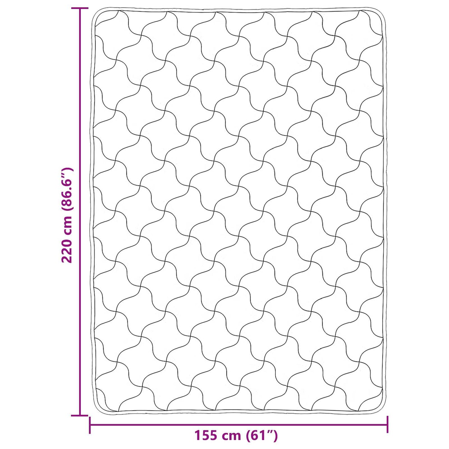 vidaXL Καλοκαιρινό Παπλωματοθήκη Ουαντινγκ Taupe 155 x 220 cm