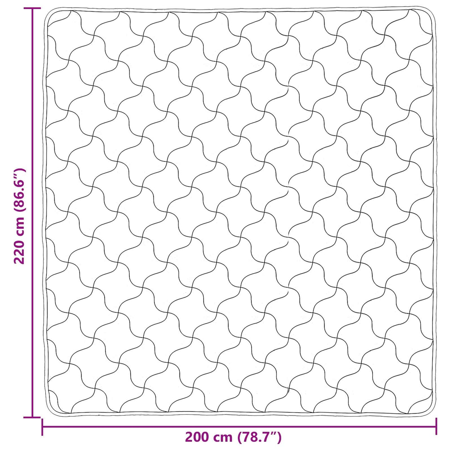 vidaXL Καλοκαιρινό Παπλωματοθήκη Ουαντινγκ Taupe 200 x 220 cm
