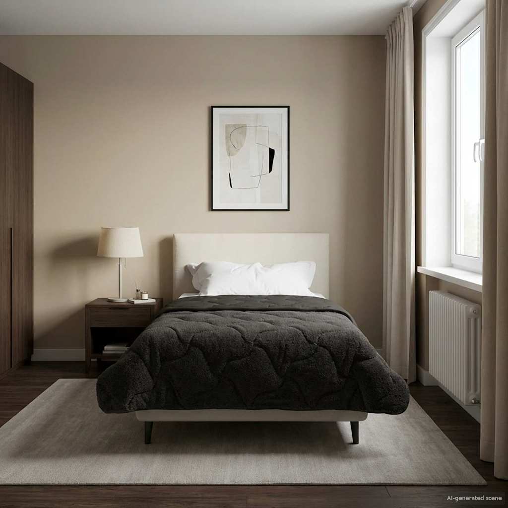 vidaXL Κουβέρτα ολόκληρου του χρόνου Ουαντινγκ Ανθρακί 155 x 220 cm