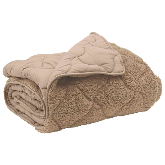 vidaXL Κουβέρτα ολόκληρου του χρόνου 140 x 220 cm Όχι Taupe